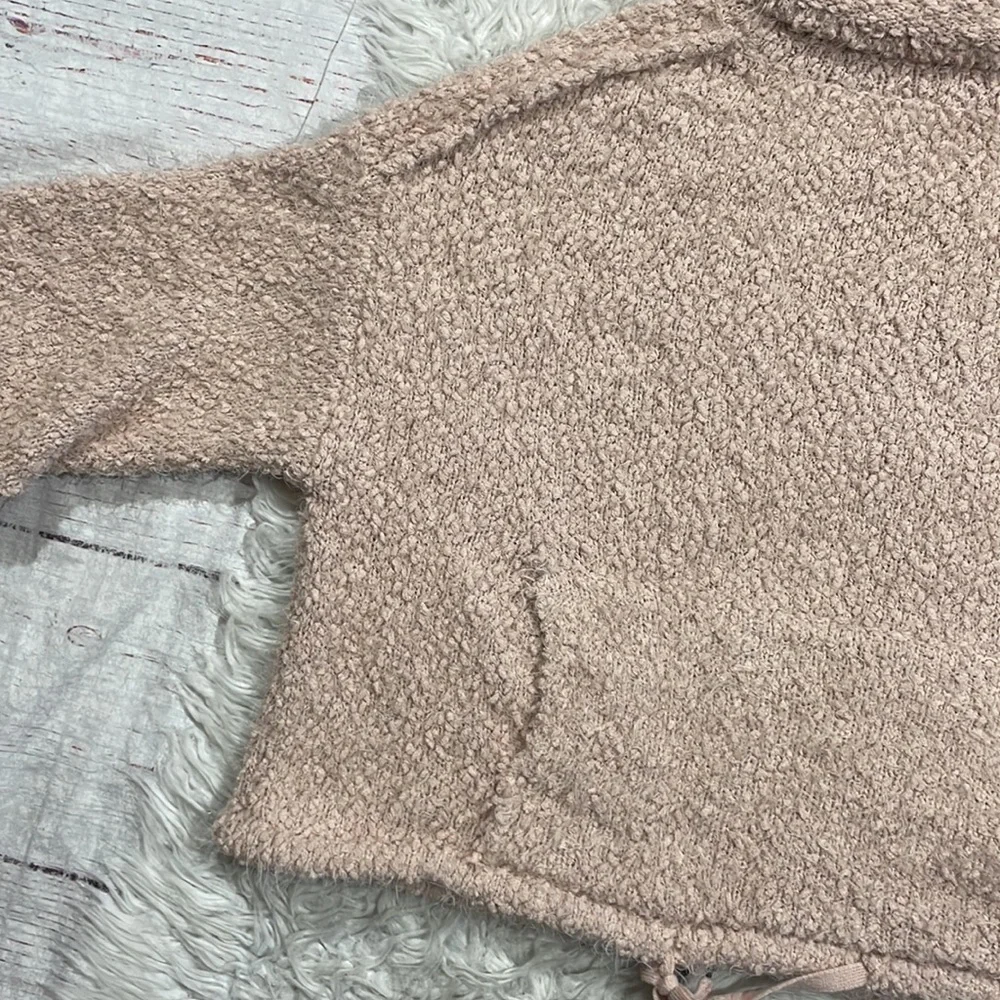 Young Fabulous & Broke Lorena Eyelash Pale Pink Oversized Sweater
